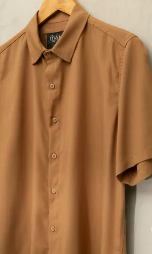 Camisa Visco Confort Taupe - MAHS