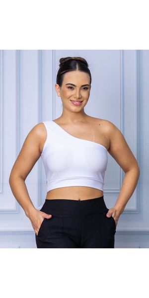 Cropped Suplex Mula Manca Branco - Moda LLevo | Moda Fitness