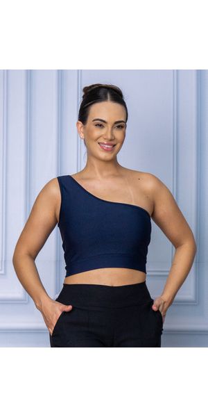 Cropped Suplex Mula Manca Azul Marinho - Moda LLevo | Moda Fitness
