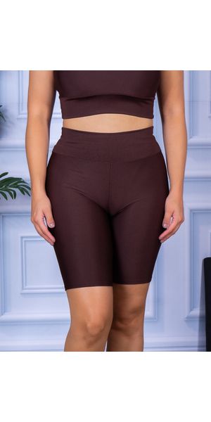 Bermuda Suplex Marrom - Moda LLevo | Moda Fitness