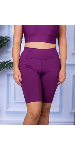 Bermuda Suplex Roxo Uva - Moda LLevo | Moda Fitness