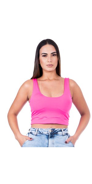 Cropped Suplex Regata Rosa Pink - Moda LLevo | Moda Fitness