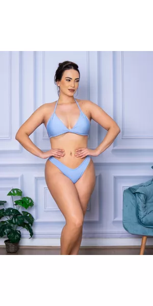 Biquíni Asa Delta Azul Bebe - Moda LLevo | Moda Fitness