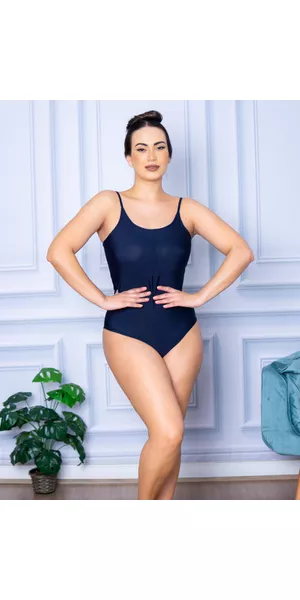 Body Feminino Alcinha Azul Marinho - Moda LLevo | Moda Fitness
