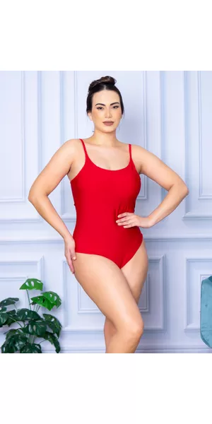 Body Feminino Alcinha Vermelho - Moda LLevo | Moda Fitness