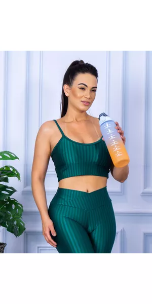 Top Alcinha 3D com Bojo Removível Jade - Moda LLevo | Moda Fitness
