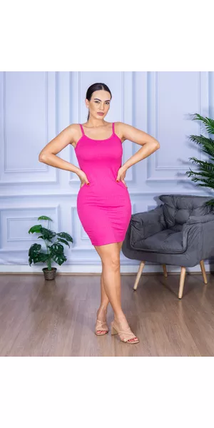 Vestido Alcinha Rosa Pink - Moda LLevo | Moda Fitness