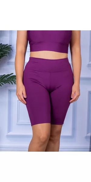 Bermuda Suplex Roxo Uva - Moda LLevo | Moda Fitness