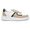 Tênis Masculino Couro Tricolor Branco Off Verde