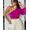 Blusa Georgia Ombro único manga comprida - Fucsia