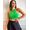 Blusa Nicole regata cropped canelado - Verde