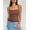 Blusa Cintia regata basica alça fina - Marrom