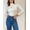 Body Samara manga longa gola alta - Off White
