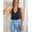 Blusa Kiara regata em crepe - preto