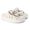 Papete Feminina Fivelas Camila Sola Alta Off White