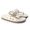 Papete Feminina Fivelas Camila Sola Baixa Off White