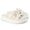 Papete Feminina Serena Sola Alta Tiras de Onda Off White