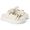 Papete Feminina Vitoria Duas Tiras Sola Alta Off White