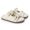 Papete Feminina Vitoria Duas Tiras Sola Baixa Off White