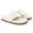 Sandalia Papete de Dedo Sola Baixa Leona Off White