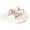 Papete Feminina Fivelas Aline Sola Alta Off White