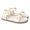 Sandalia Papete Sola Baixa Tina Off White