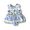 Body Vestido Talita - Floral Azul 