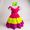 VESTIDO MELISSA TRICOLOR - COM FUCSIA