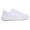Tênis de Amarrar Couro Liso Branco Sola Alta Branca Clean