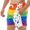 Shorts Masculino Praia Lgbt Love Black Beast