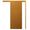 KIT PORTA DE CORRER MGM SOBREPOR MOGNO 215X70CM 
