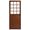 Porta Palace Soft Madeira Quadriculada 1 Folha Com Vidro Liso 210x86cm Esquerda Líder