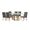 CONJUNTO MESA PEDRO COM 6 CADEIRAS GENOVA 