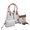 Conjunto 3 Peças estampada Bolsa Saco grande + Bolsa Transversal + nécessaire Branca - Gouveia Costa 