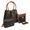 Conjunto 3 Peças estampada Bolsa Saco grande + Bolsa Transversal + nécessaire Preta - Gouveia Costa 