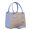 Bolsa Luxo Feminina Palha Baú Alça de Mão e Transversal Azul claro - Gouveia Costa