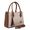 Bolsa Luxo Feminina Palha Baú Alça de Mão e Transversal Marrom - Gouveia Costa