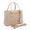 Bolsa Luxo Feminina Nude Baú Alça de Mão e Transversal - Gouveia Costa