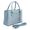 Bolsa Luxo Feminina Azul bebê Baú Alça de Mão e Transversal - Gouveia Costa
