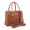 Bolsa Luxo Feminina Caramelo Baú Alça de Mão e Transversal - Gouveia Costa 