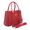 Bolsa Luxo Feminina Vermelha Baú Alça de Mão e Transversal - Gouveia Costa 