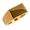 Anel Sinete 10,5 x 9,5mm Aço Inox Dourado