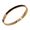 Bracelete Resina Preta Zamak Dourado