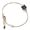 Pulseira Pedra 8x8 Preto Ouro