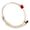 Pulseira Zircônia Rubi 6x6mm Ouro