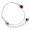 Pulseira Zircônia Rubi 6x6mm RB