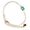 Pulseira Zircônia Turmalina 6x6mm Ouro