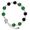 Pulseira Zircônias Circulares Turmalina + Preto RB 