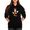 Moletom Da Minnie Feminino Canguru Com Capuz Preto