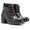 Coturno Molly Feminino Valentina com Fechamento Lateral - Preto